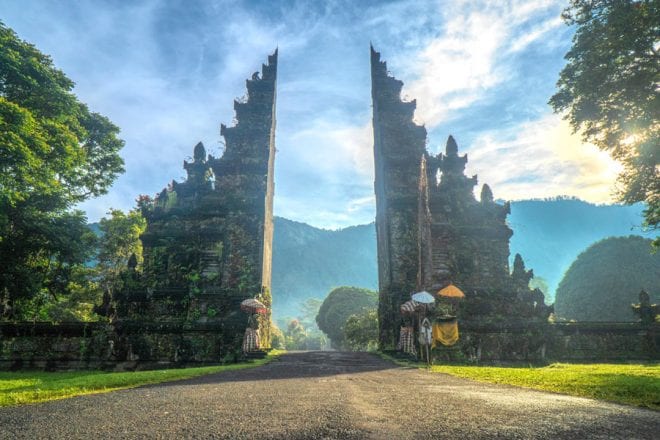 The Handara Iconic Gate in Bali